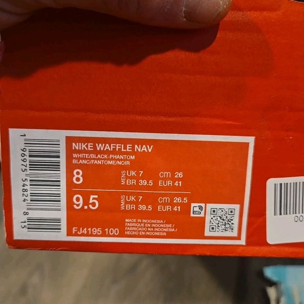 Nike Waffle NAV White/black Unisex  Men 8/womens 9.5 New - Picture 11 of 11
